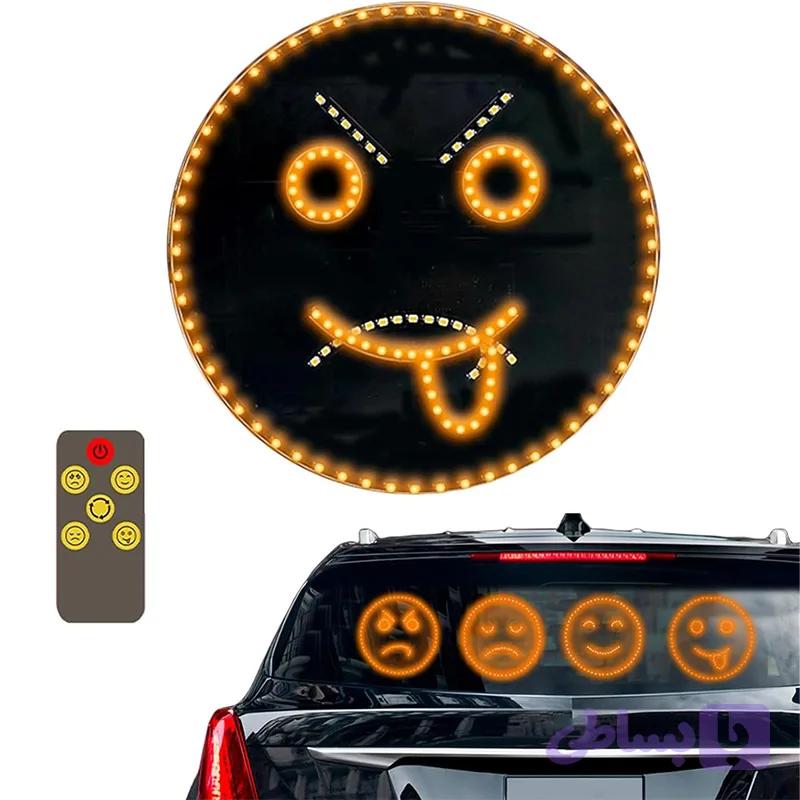 چراغ LED شیشه خودرو طرح ایموجی (چند حالته، ریموت‌دار)