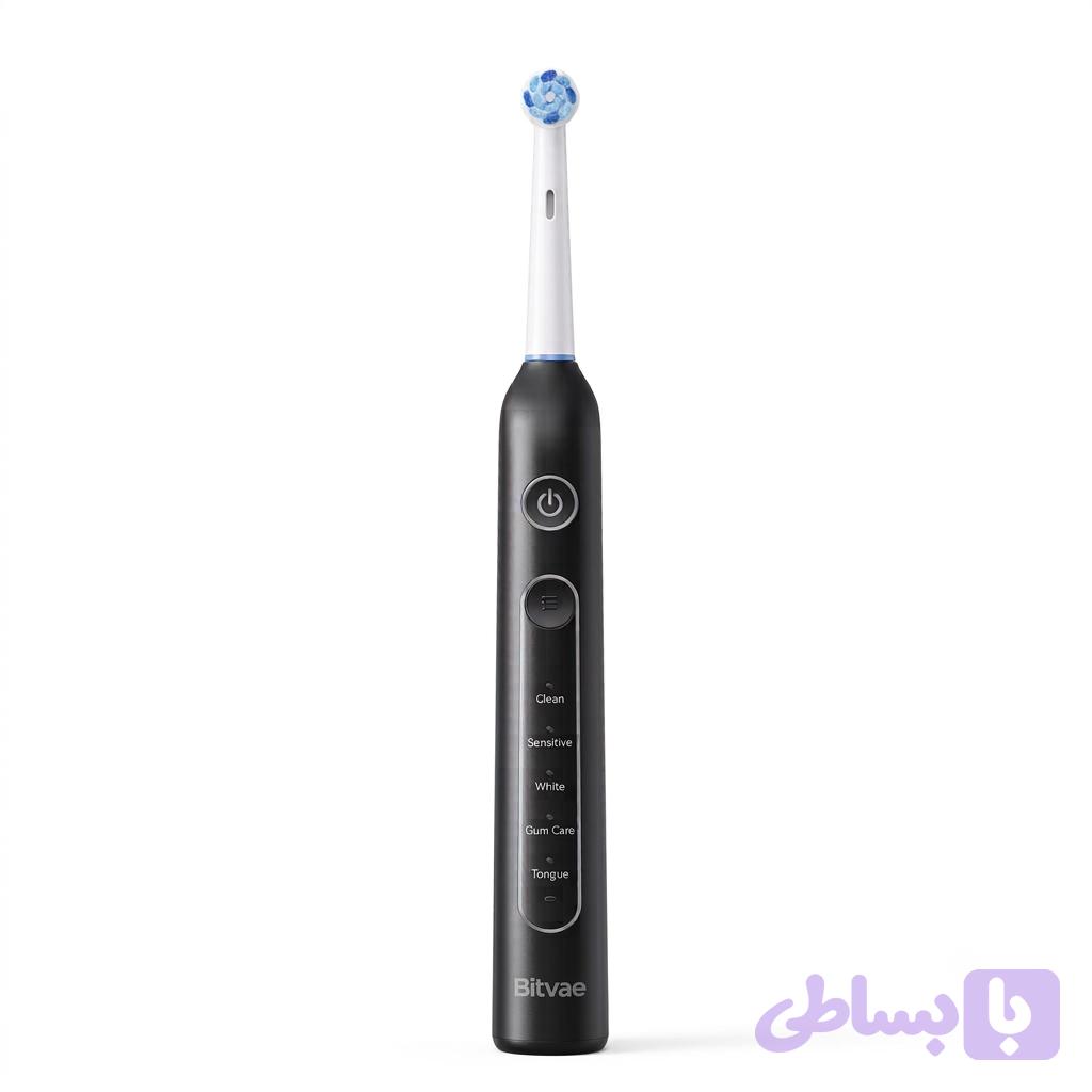 مسواک برقی شارژی چرخشی Bitvae R2 با ۵ حالت و ۸ سری یدک