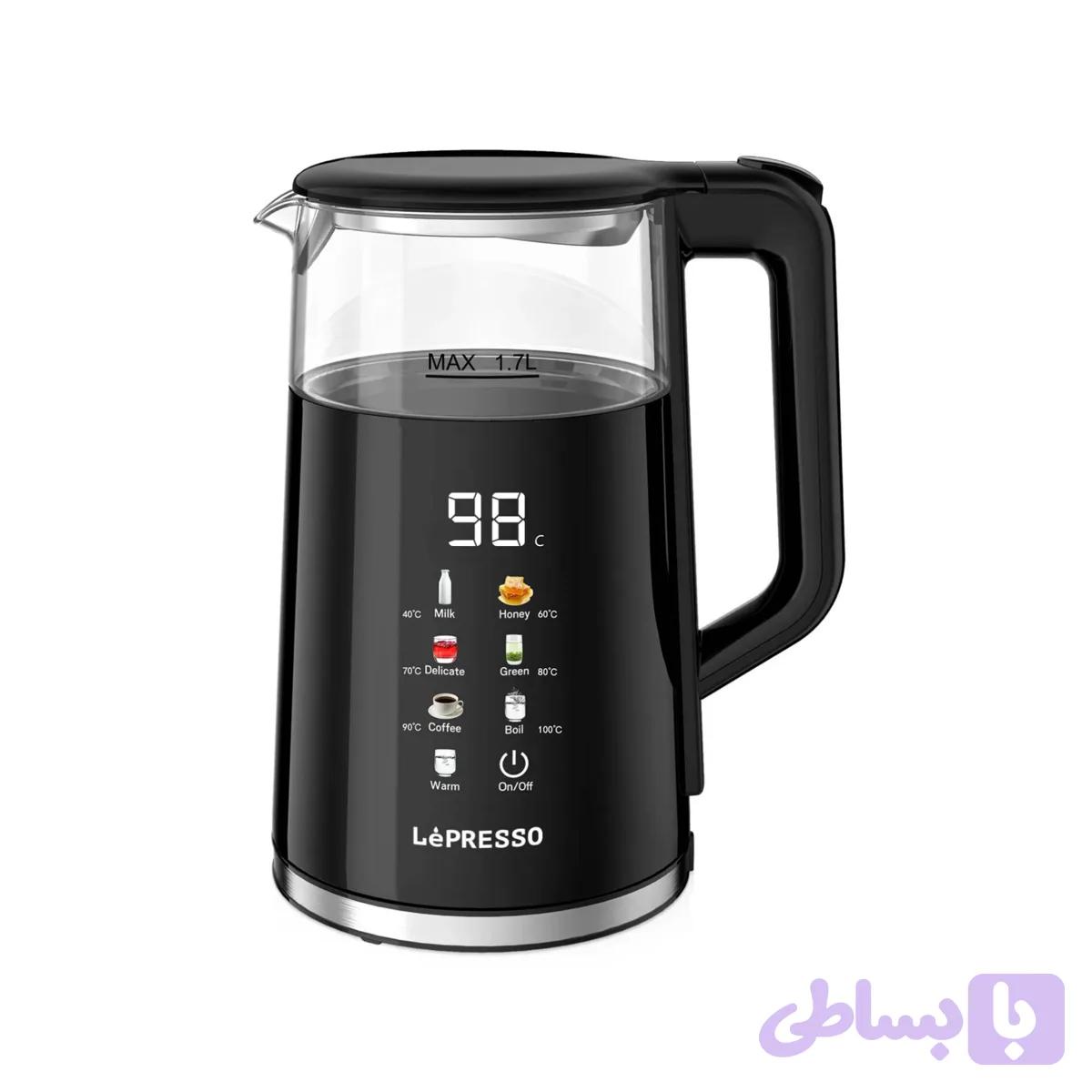 کتری برقی هوشمند لپرسو ۱.۷ لیتری مدل LPCFFM0037