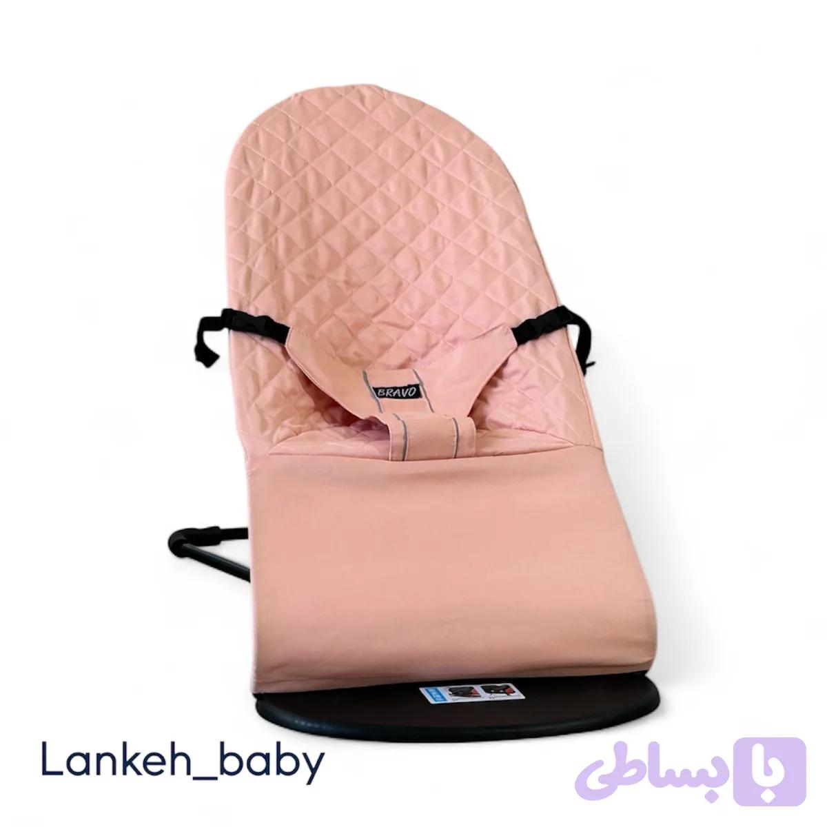 نی نی لای لای (گهواره نوزادی ) باکیفیت و قابل حمل رنگ گلبهی