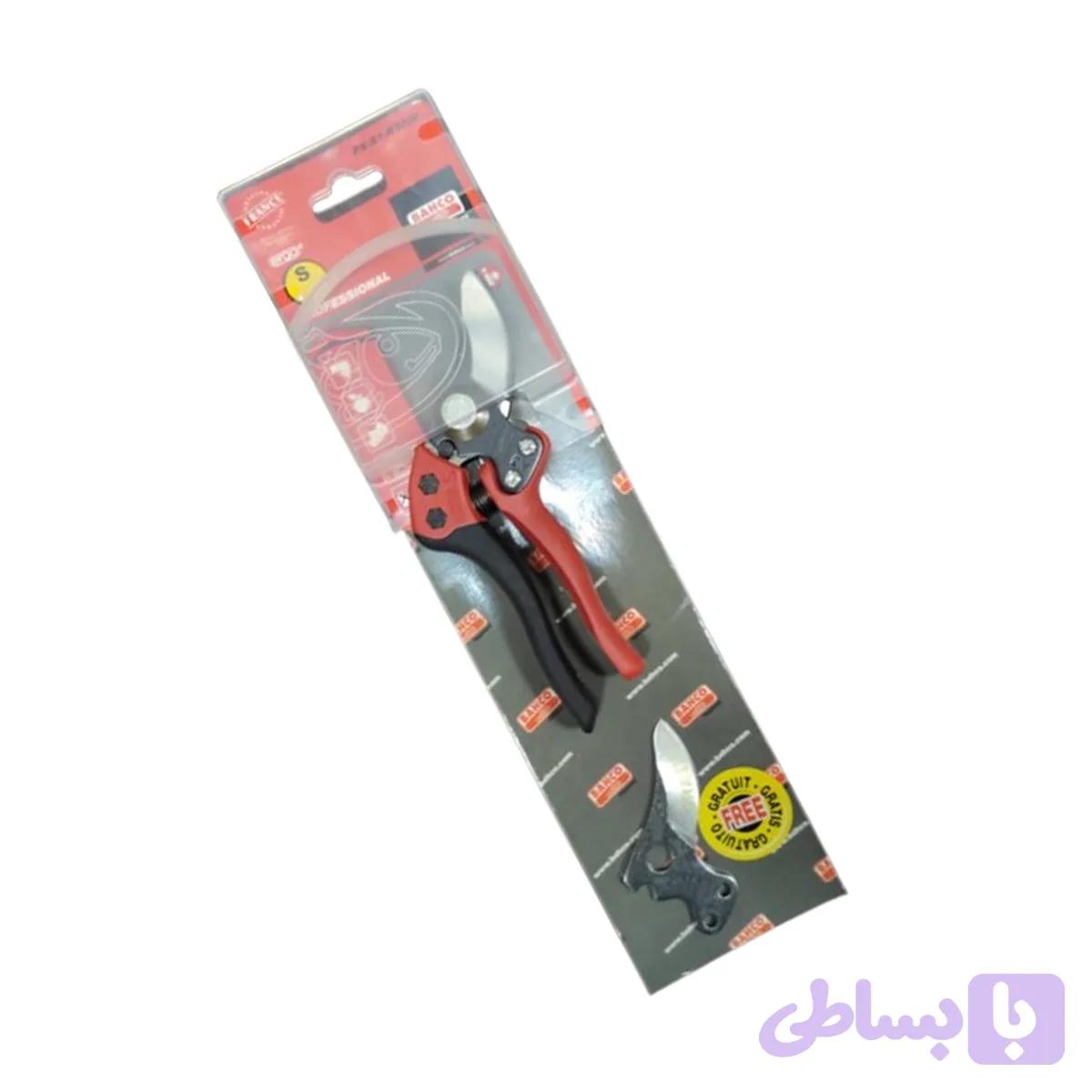 قیچی باغبانی دسته گردان باهکو Bahco با تیغ یدک اضافه کد: PX-S1-R300P