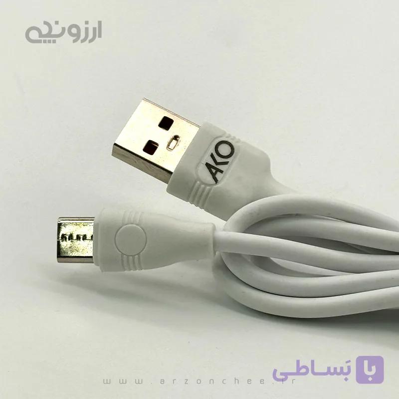 کابل شارژ تایپ سی AKO مدل AC-18 طول 1 متر — تصویر 1