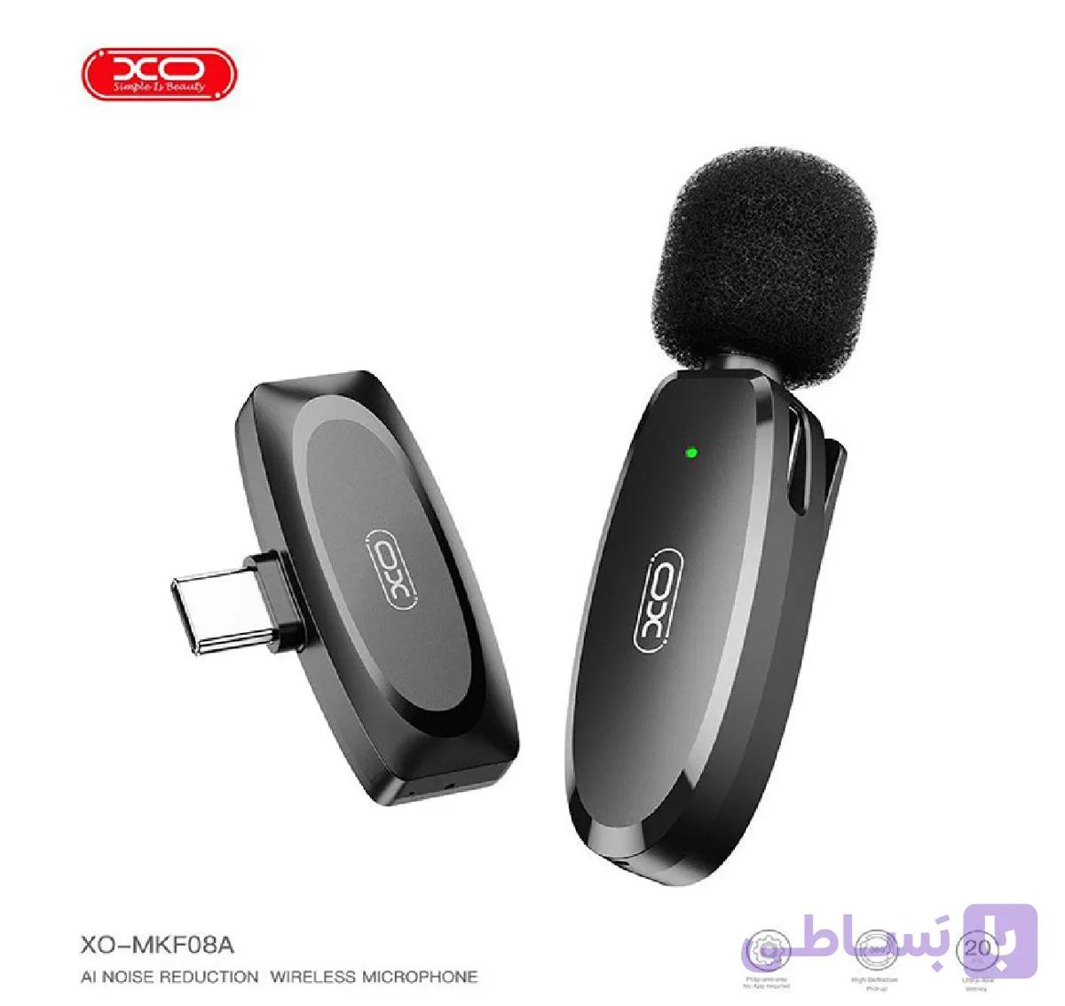 میکروفون یقه ای بی سیم تایپ سی ایکس او MKF08A — تصویر 1