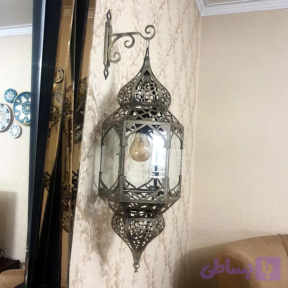 لوستر مراکشی شش وجهی منیر