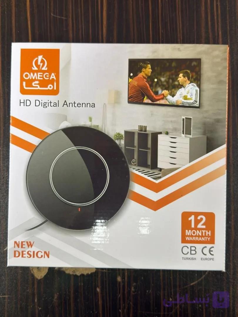 آنتن رومیزی امگا آداپتور‌دار تقویت‌کننده سیگنال با طراحی زیبا و عملکرد قدرتمند 3 متری