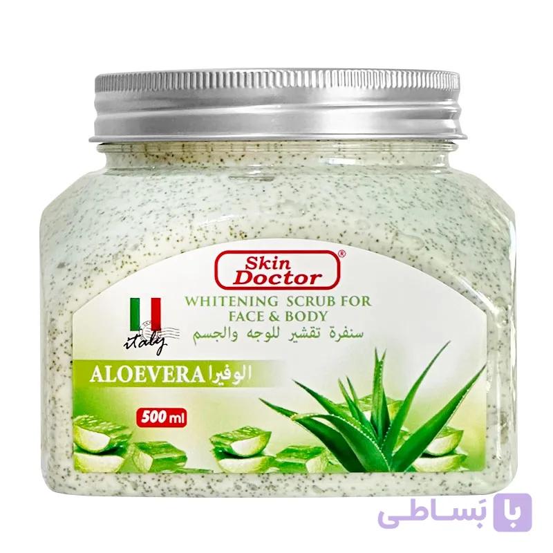 اسکراب صورت و بدن دکتر اسکین Skin doctor حاوی آلوئه ورا حجم 500ml