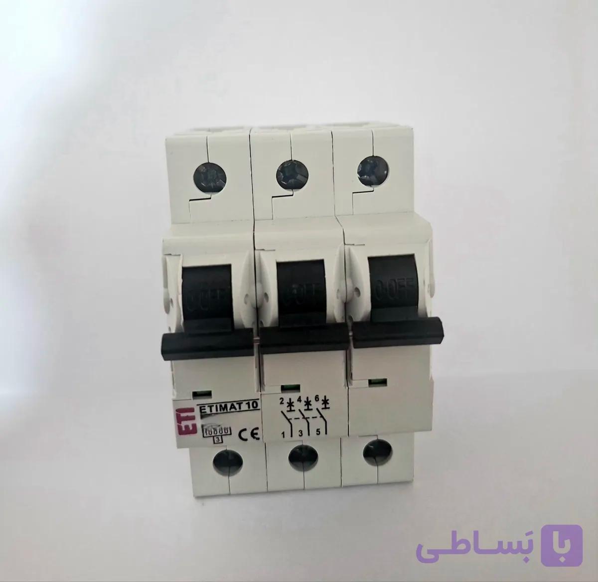 کلید مینیاتوری ETIMAT10 10KA B16A 3P