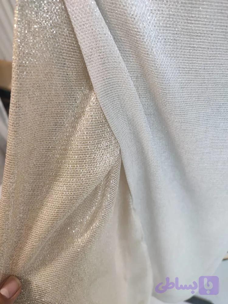 پرده تور تدی سفید مدل پانچ — تصویر 1