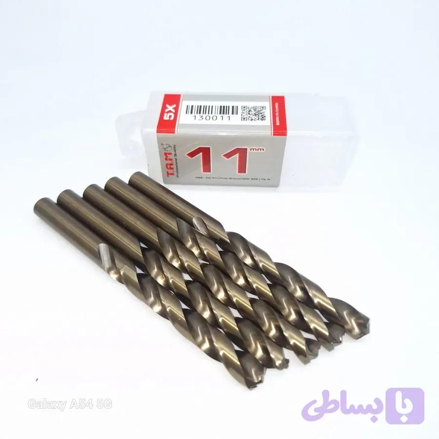 مته آهن و استیل 5% کبالت دار برند TAM(تی ای ام) سایز11