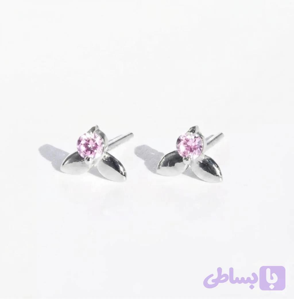 گوشواره نقره گل یخ