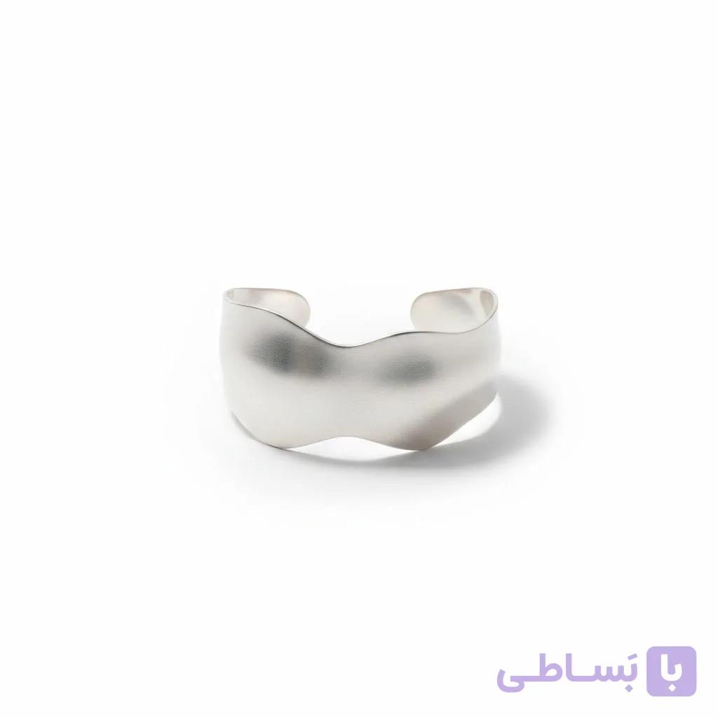 دستبند نقره خم