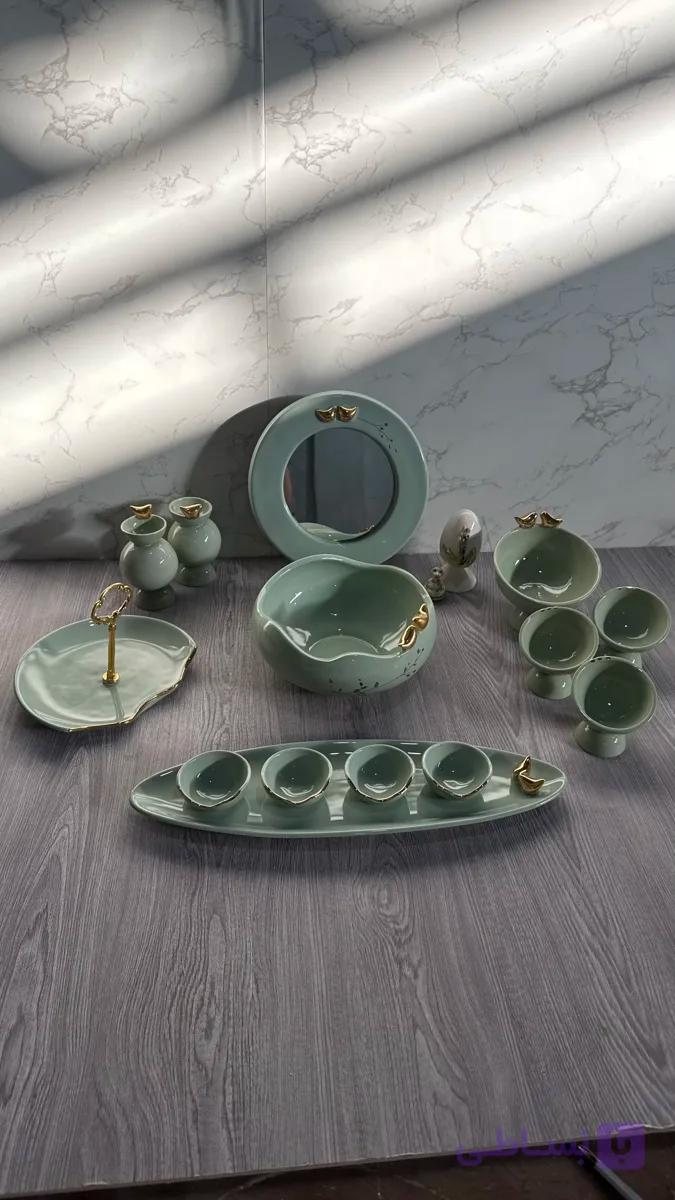 هفت سین نوبهار مزین به طلا۱۱عیار