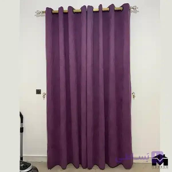پرده پانچ مخمل بنفش