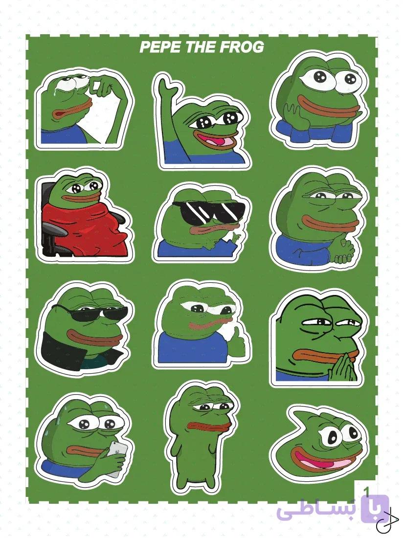 استیکر پک Pepe The Frog شماره 3 — تصویر 1