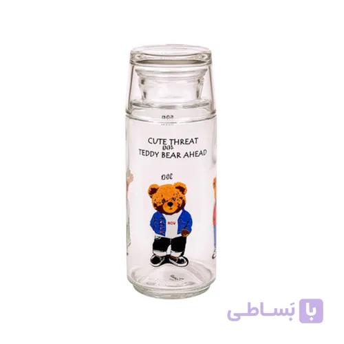 بطری و لیوان شب چاپدار لیمون کد کالا 2358