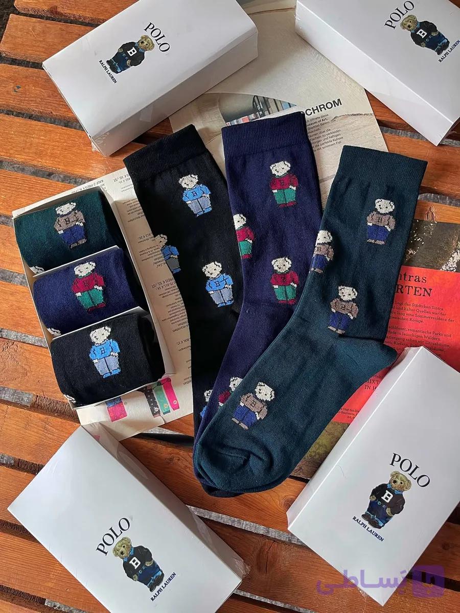 جوراب مردانه POLO BEAR پک ۳ عددی