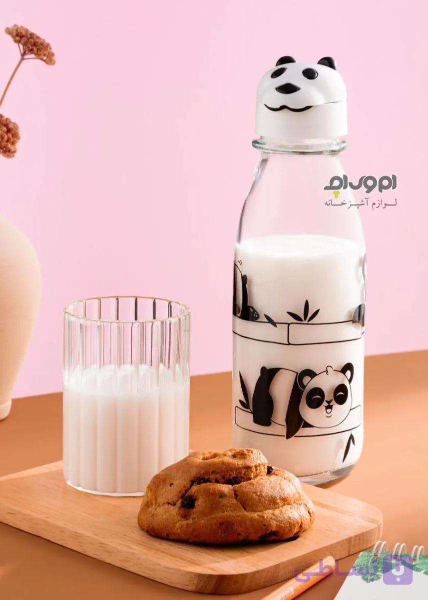 بطری شیشه ای طرح گاو