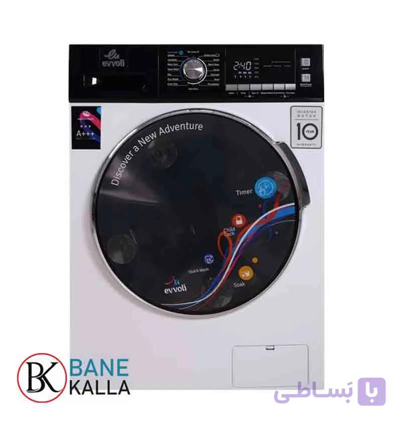 ماشین لباسشویی 9 کیلویی ایوولی مدل EVWM-FBLE-914W