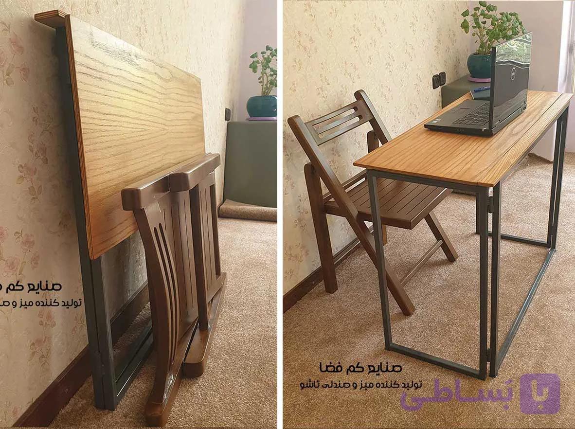 میز تحریر تاشو پایه بلند مدل اریکه
