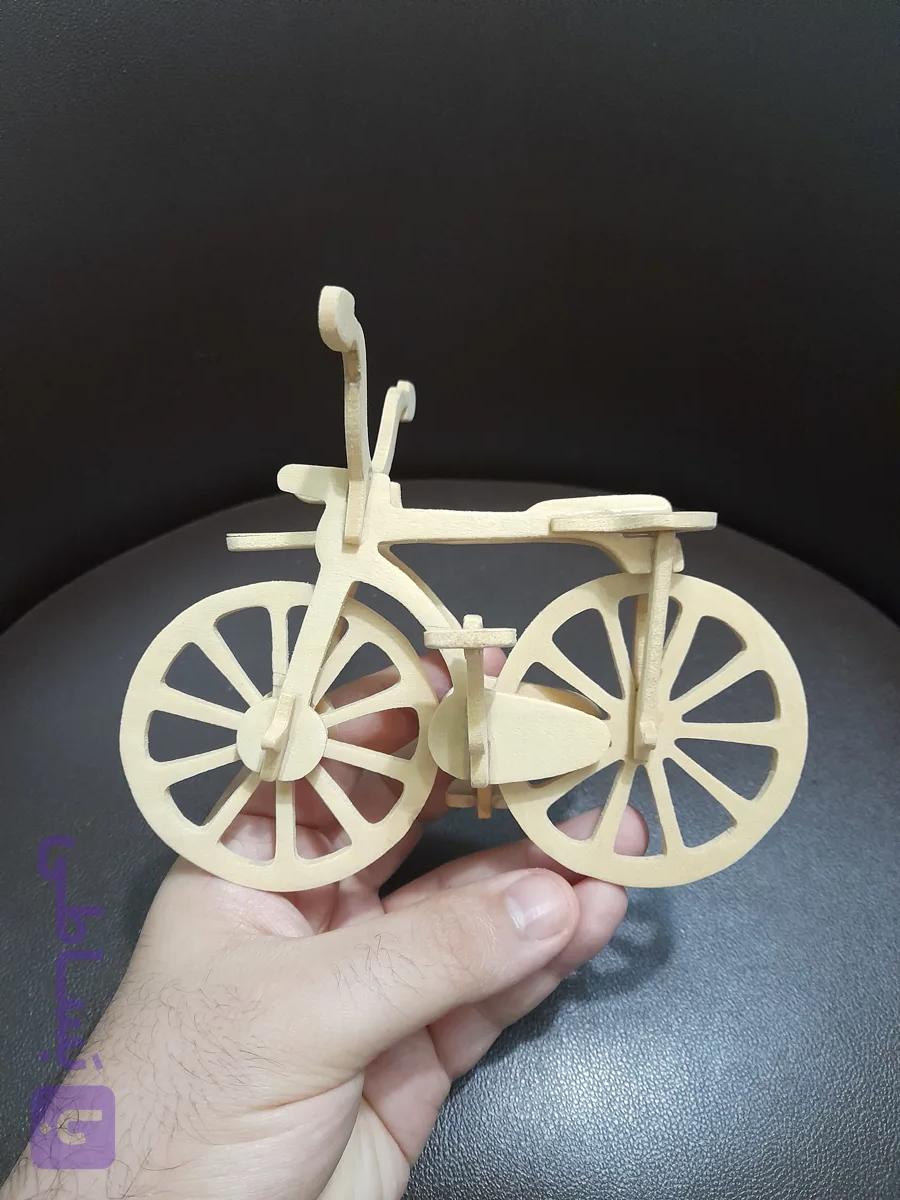 دوچرخه چوبی معرق کاری سایز کوچک