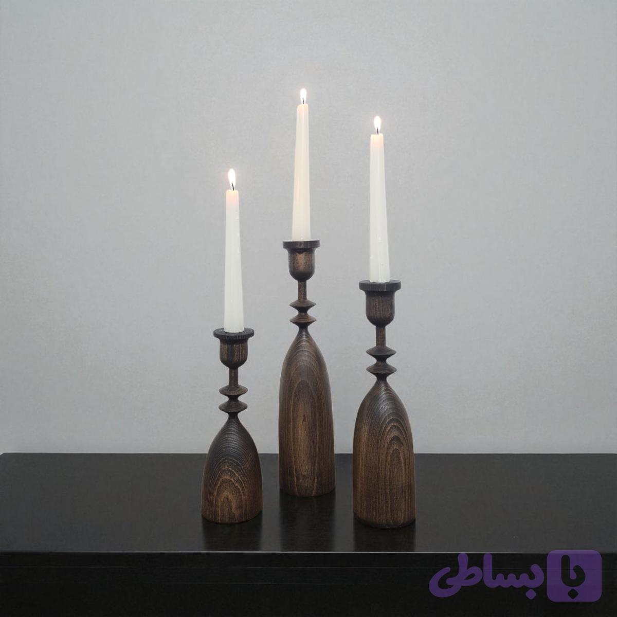 جاشمعی چوبی کد 120 — تصویر 1