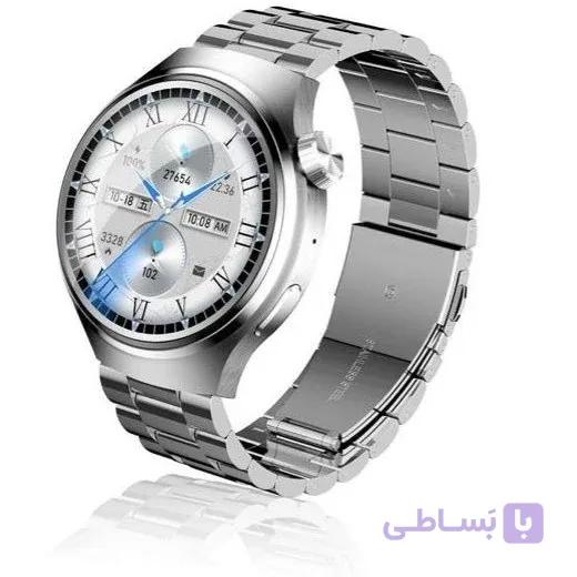 ساعت هوشمند ویسمی مدل WISME-X16 صفحه گرد با بند استیل
