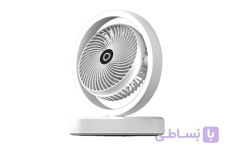 پنکه شارژی A8803 ظرفیت 1800 میلی‌آمپر ساعت — تصویر 1