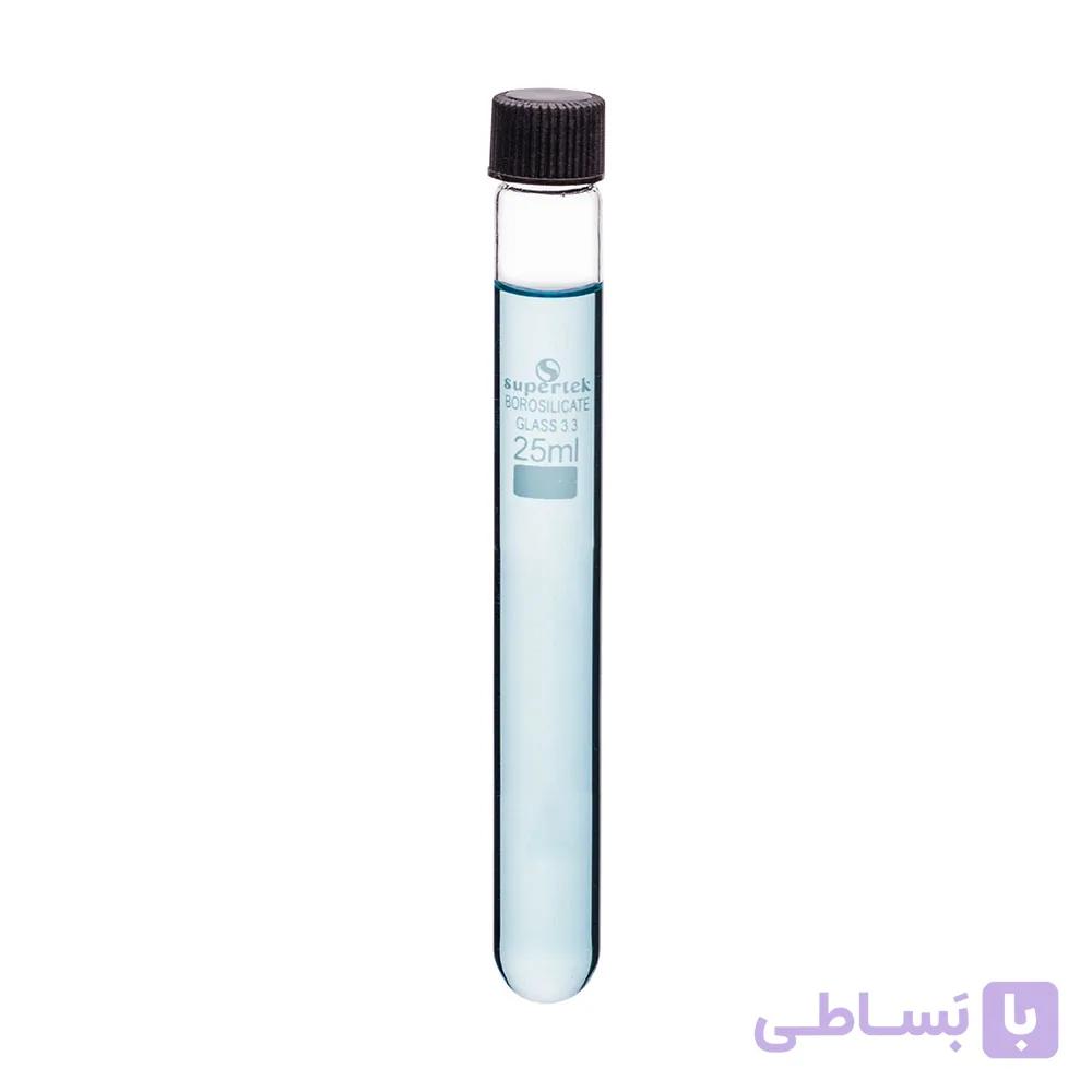 لوله آزمایش در پیچ دار دهانه گشاد سوپرتک