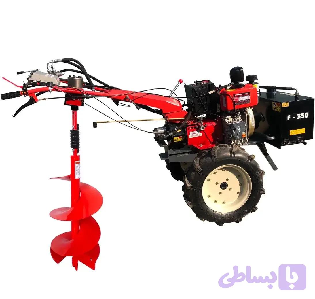 چاله کن هیدرولیک تیلری موتور دیزل 7 اسب بخار مدل KC178D
