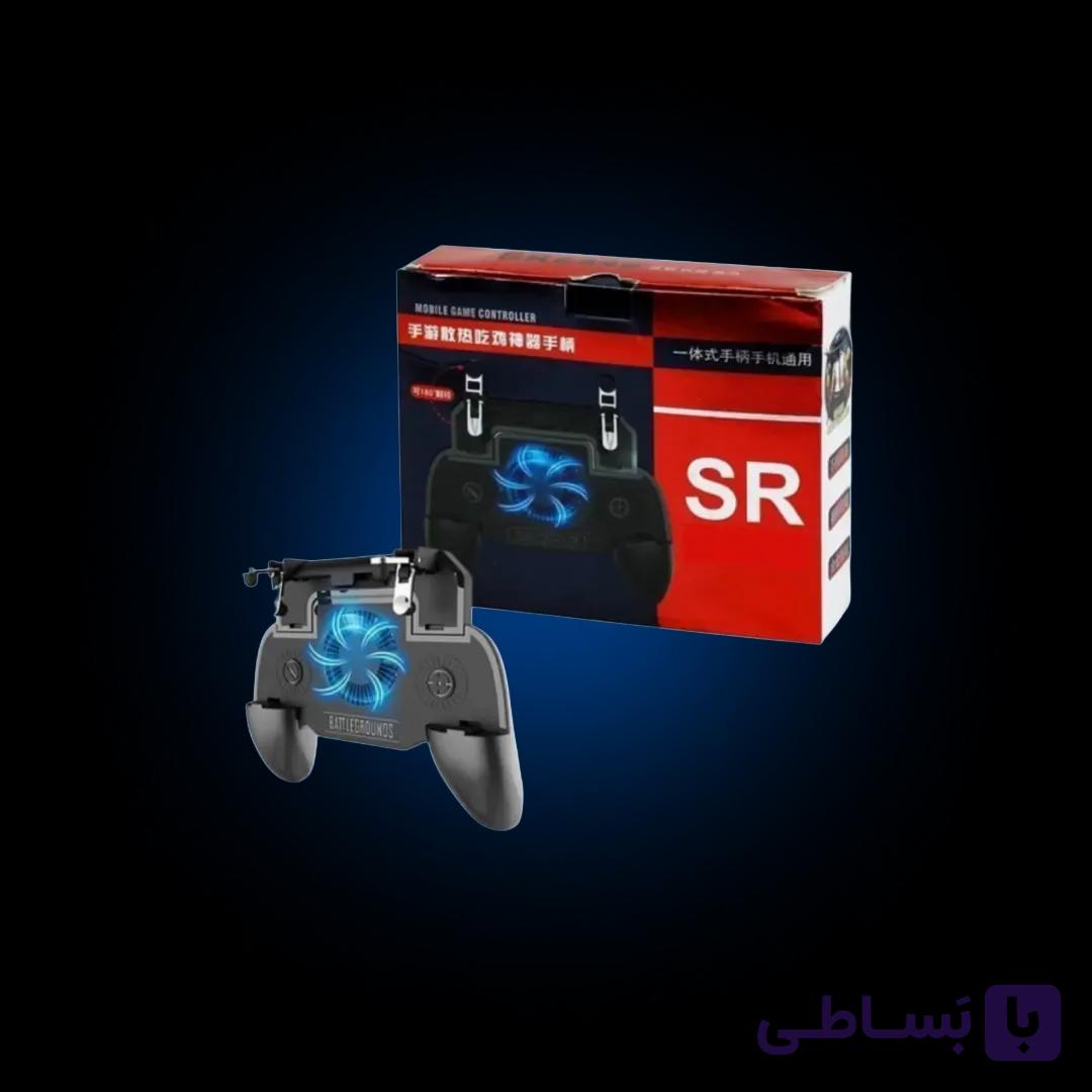 دسته بازی پابجی فن‌دار مدل SR | کنترلر حرفه‌ای موبایل با خنک‌کننده و پاوربانک — تصویر 1