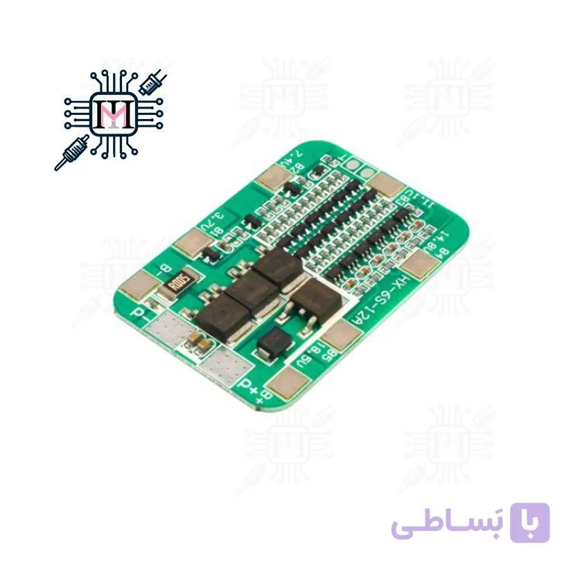 ماژول محافظ شارژ باتری لیتیومی ۶ سل ۱۲ آمپر HX-6S-12A