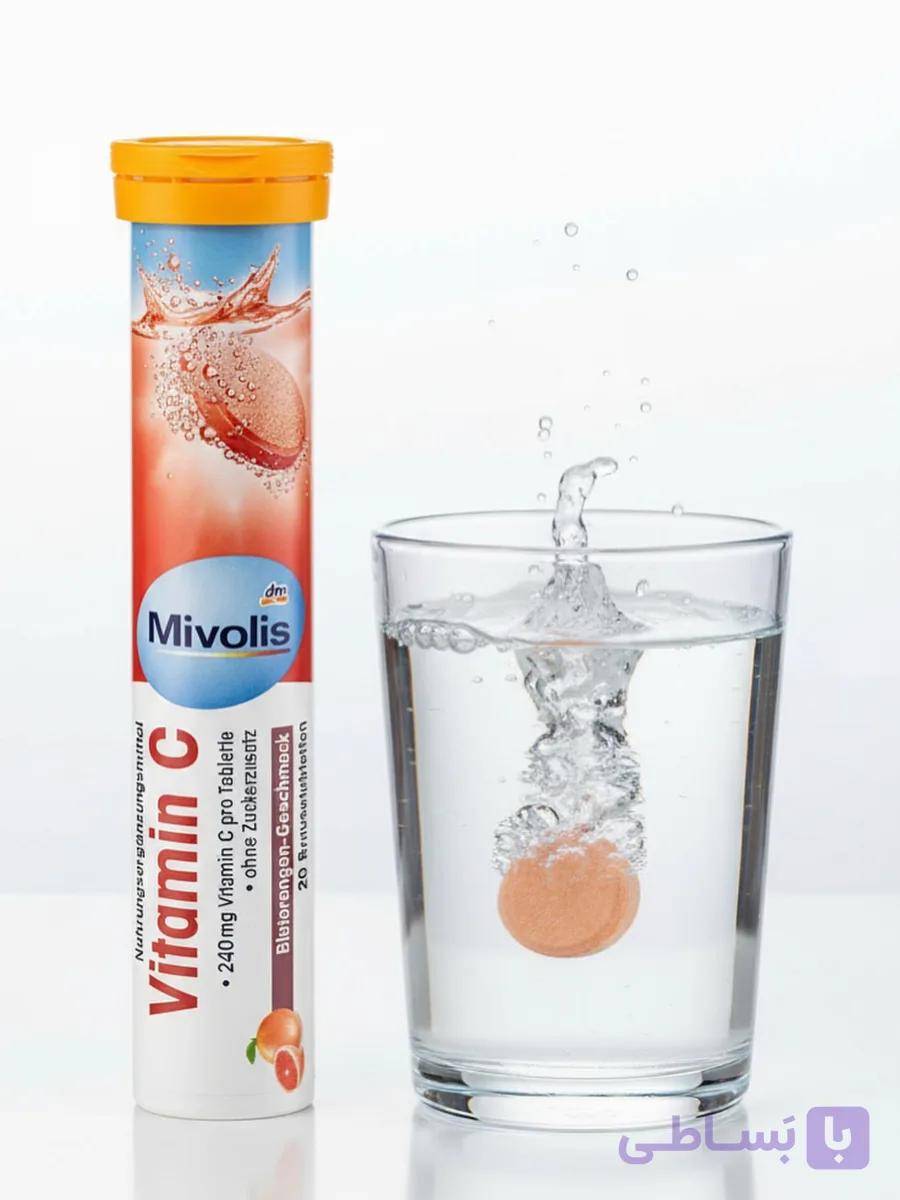 قرص جوشان زینک و ویتامین C از میوولیس Mivolis