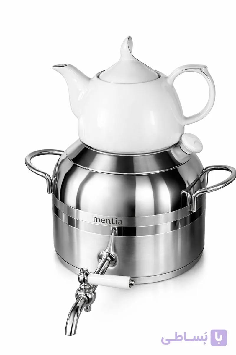 کتری قوری استیل منتیا مدل چشمه کد 1604