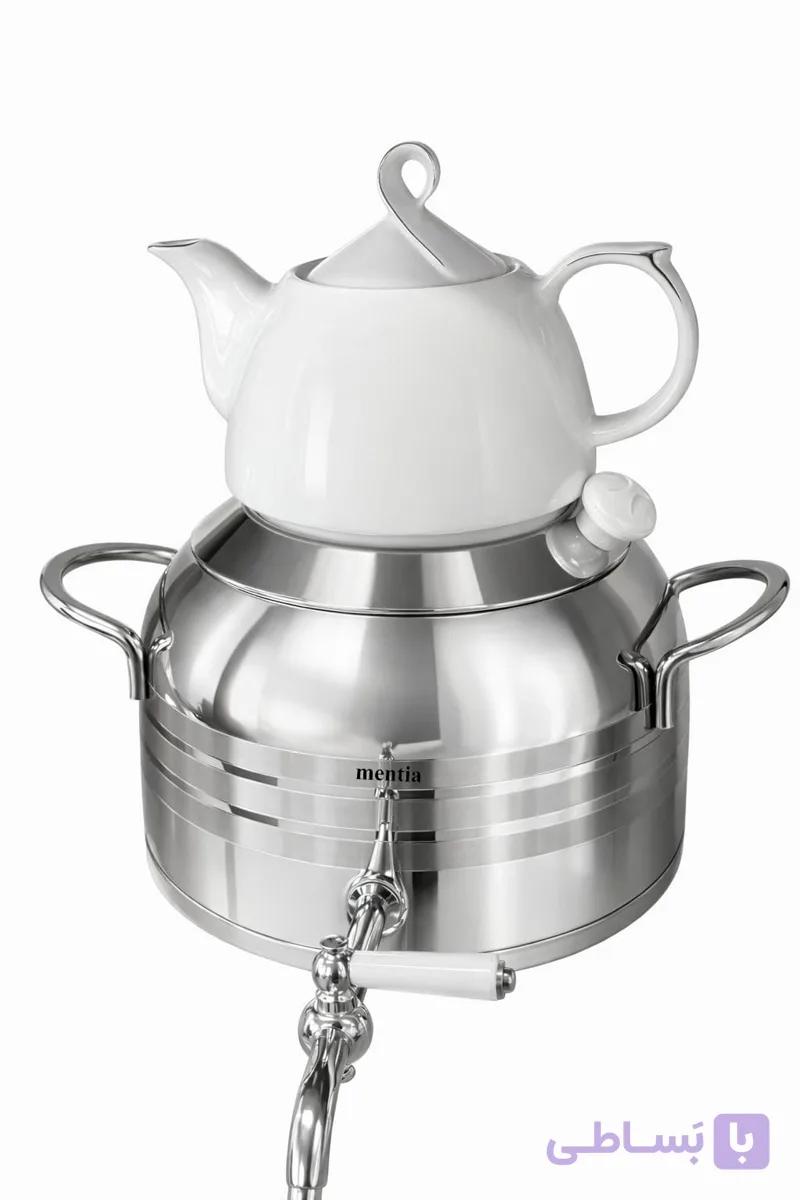 کتری قوری استیل منتیا مدل رز کد 1603