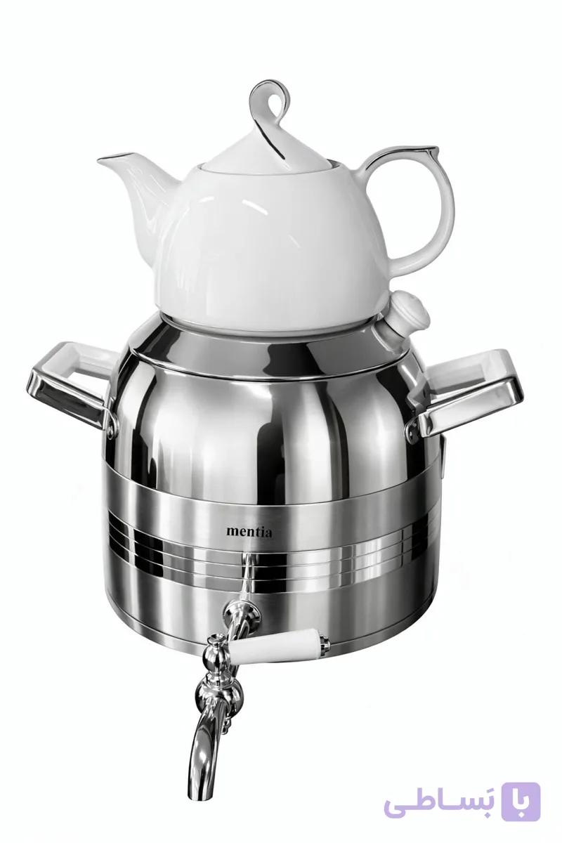 کتری قوری استیل منتیا مدل نیکا کد 1609