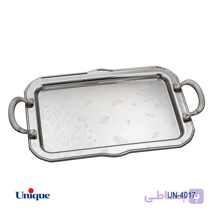 سینی استیل یک میل بدون پایه بزرگ یونیک کد UN-4017