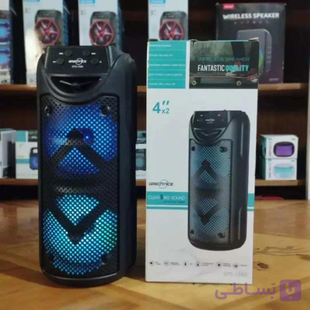 اسپیکر بلوتوث چمدانی GTS مدل 1550 سایز 2×4 اینچ