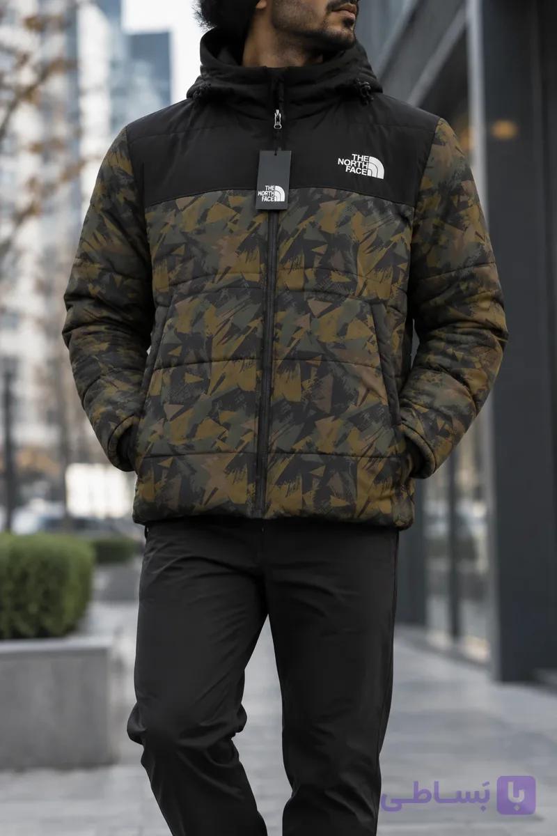 کاپشن مردانه نورث فیس  NORTHFACE  ضد اب چریکی