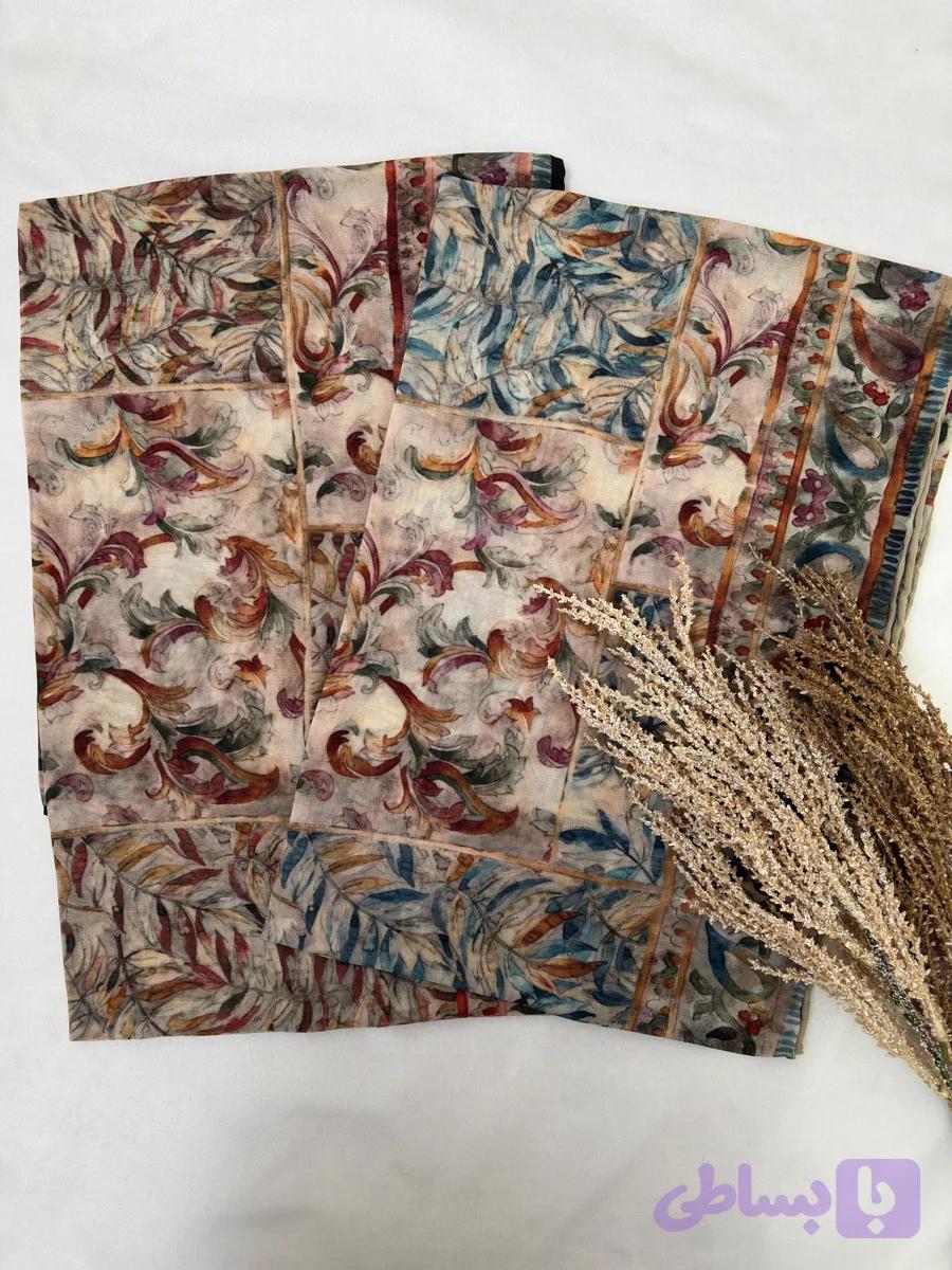 روسری کرپ نخی