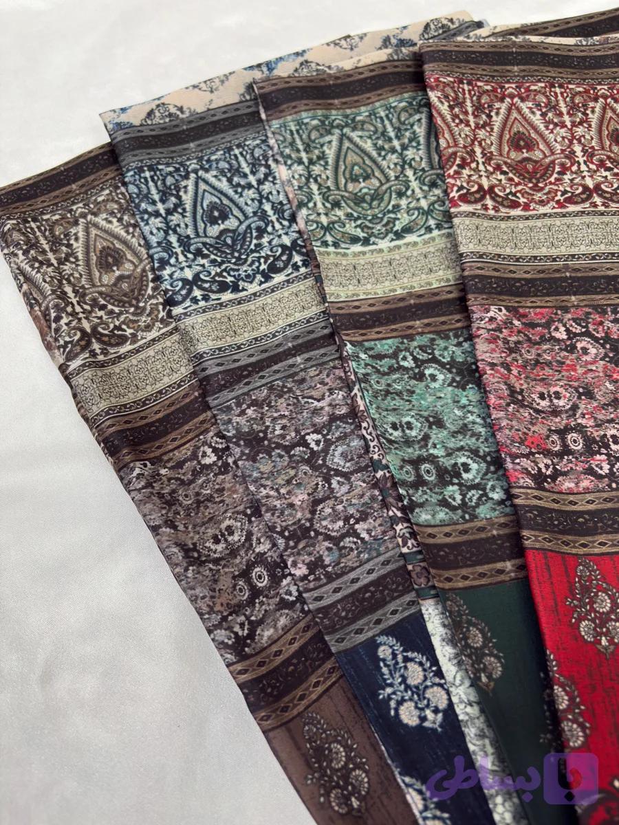 روسری ابریشم طرح فرش