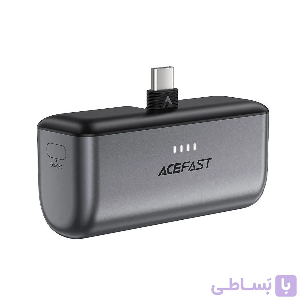 پاوربانک ۵۰۰۰ میلی آمپر ایس فست مدل M9 همراه با کانکتور تایپ سی Ace fast — تصویر 1