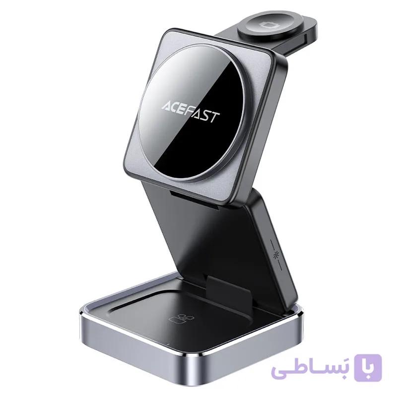 استند و شارژر وایرلس چند کاره مگ سیف ایس فست ACEFAST E20 با قابلیت شارژ اپل واچ — تصویر 1