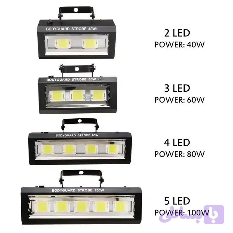 رقص نور فلاشر LED تک رنگ و فول کالر 40 وات، 60 وات، 80 وات و 100 وات — تصویر 1