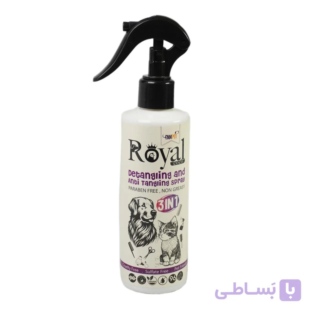 اسپری گره‌بازکن مو سگ و گربه رویال کوکو — تصویر 1