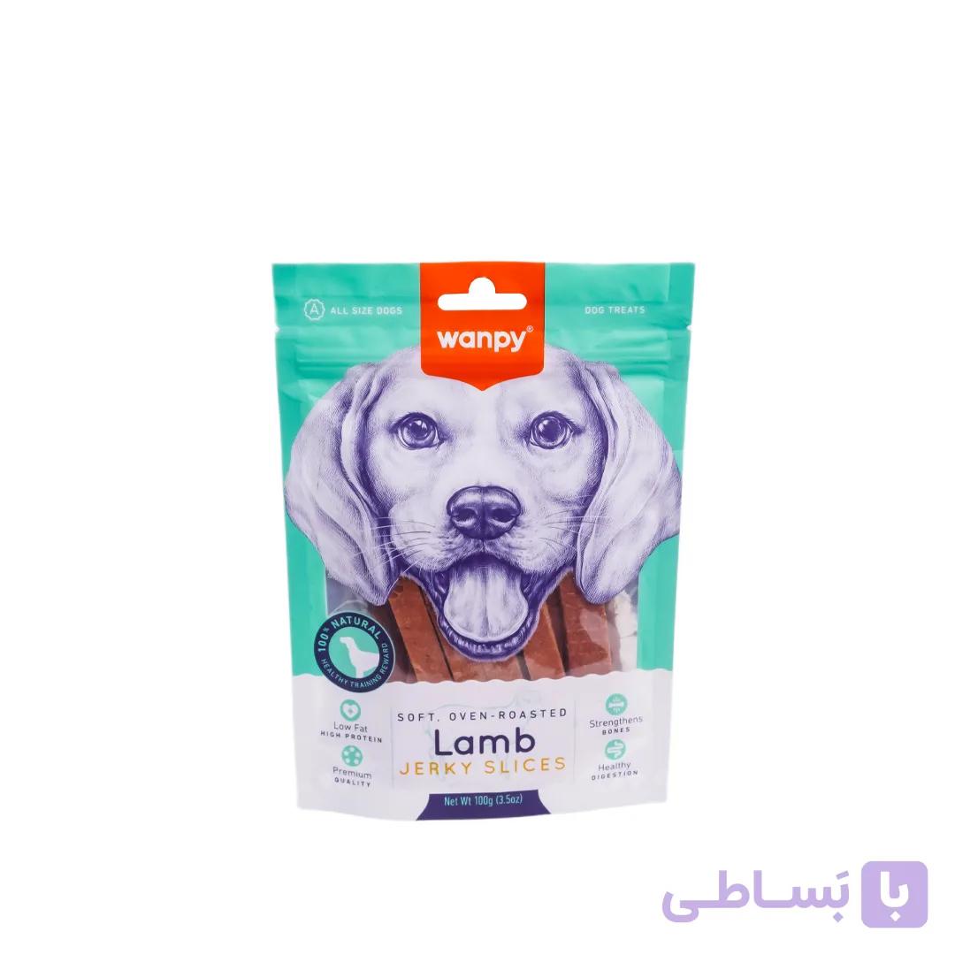 تشویقی سگ ونپی مدل استیک با طعم گوشت وزن 100 گرم