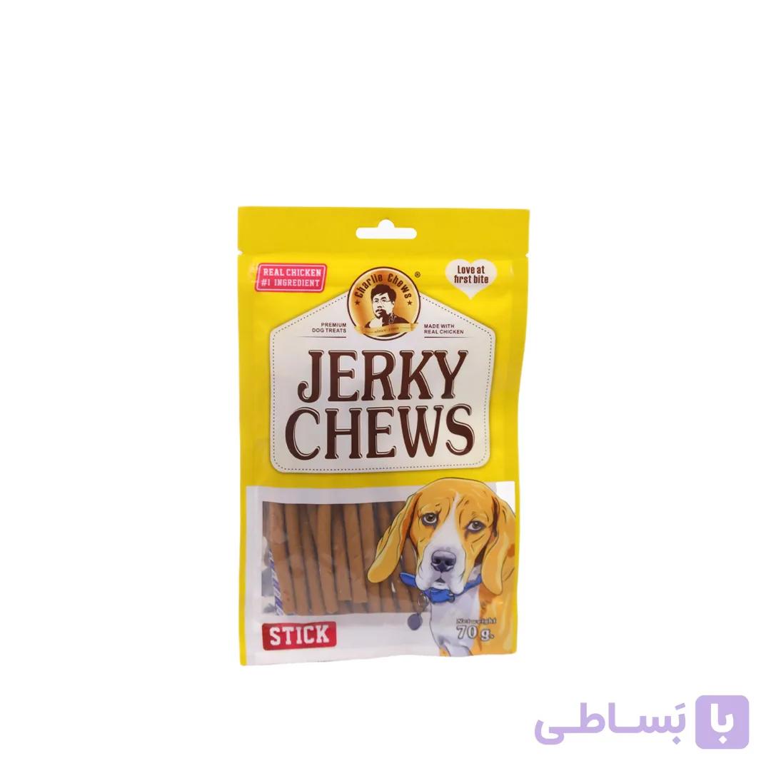 تشویقی سگ مدل مدادی با طعم مرغ جرکی چیوز (jerky chews)