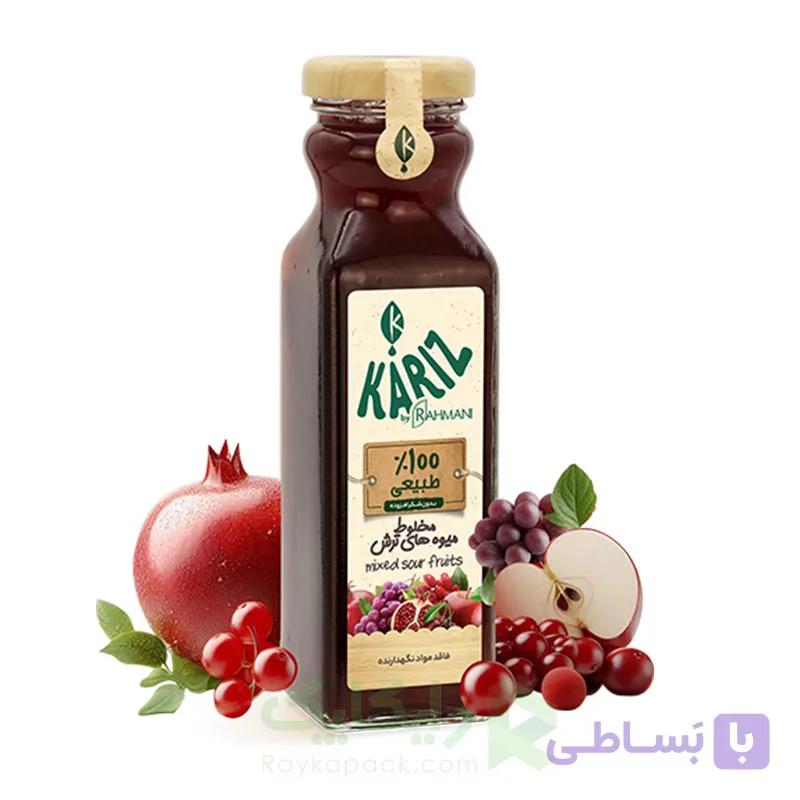 خرید آبمیوه مخلوط میوه های ترش کاریز 200 میلی لیتر
