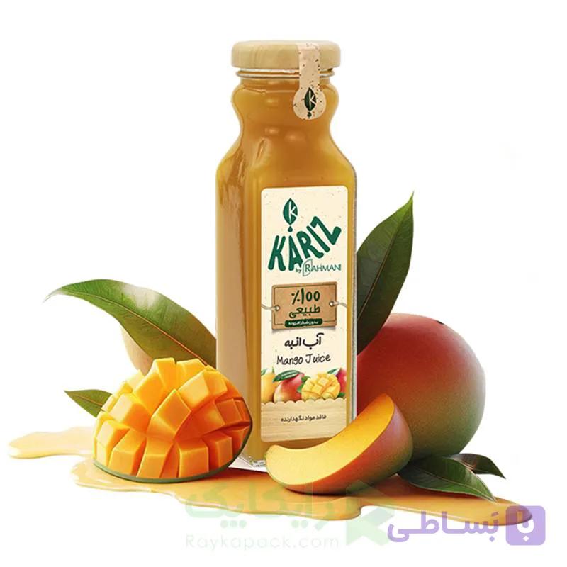 خرید آبمیوه انبه کاریز 200 میلی لیتر شیشه ای با بهترین قیمت