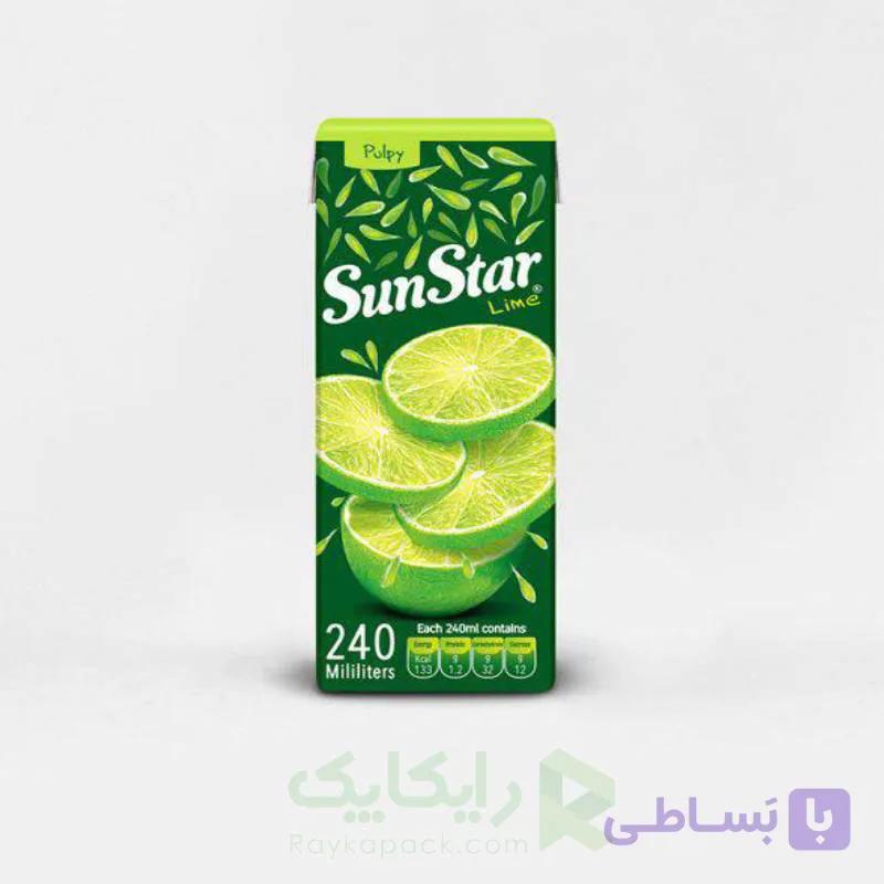 خرید آبمیوه لیمو سان استار 240 سی سی با بهترین قیمت و ارسال سریع - رایکا پک