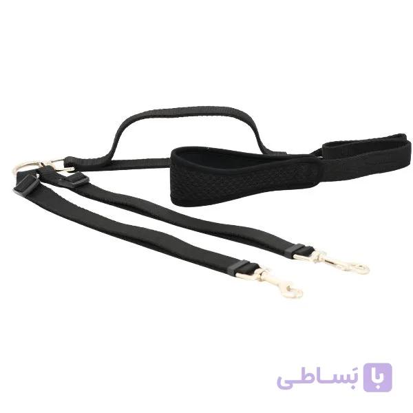 بند قلاده سگ (لیش)  مگی پت مدل دوقلو دسته پددار  Twin lead- maggy pet